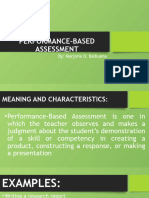 Performance Based Assessment