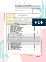 LISTA DE COTEJO 7 Al 10 de Junio