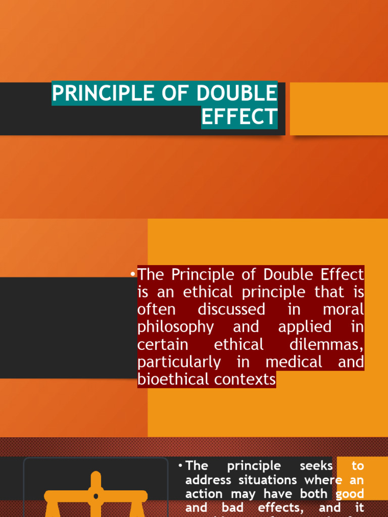 Principle of double effect pdf morality intention