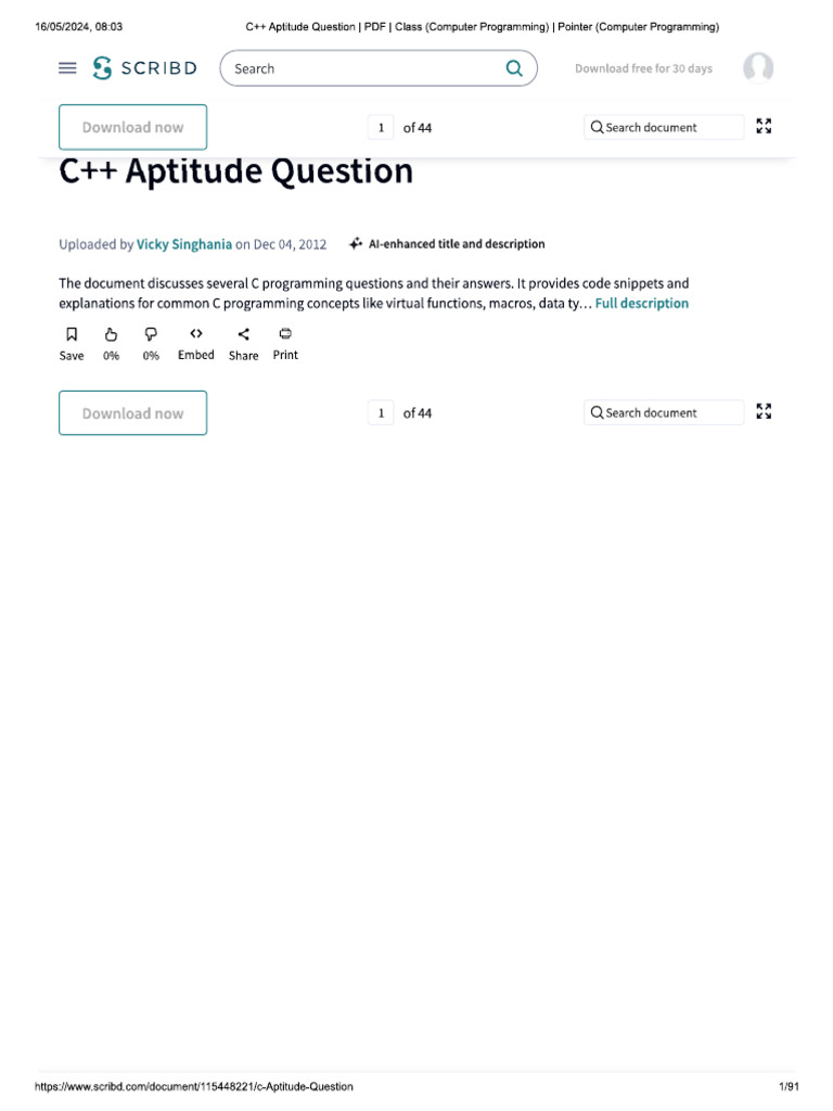 Technical Aptitude 2 | PDF