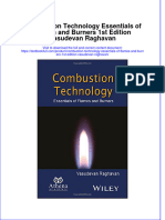 [Download pdf] Combustion Technology Essentials Of Flames And Burners 1St Edition Vasudevan Raghavan online ebook all chapter pdf 