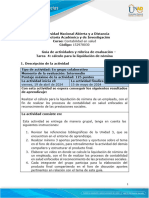 Guía de Actividades y Rúbrica de Evaluación - Tarea 4 - Cálculo para La Liquidación de Nómina