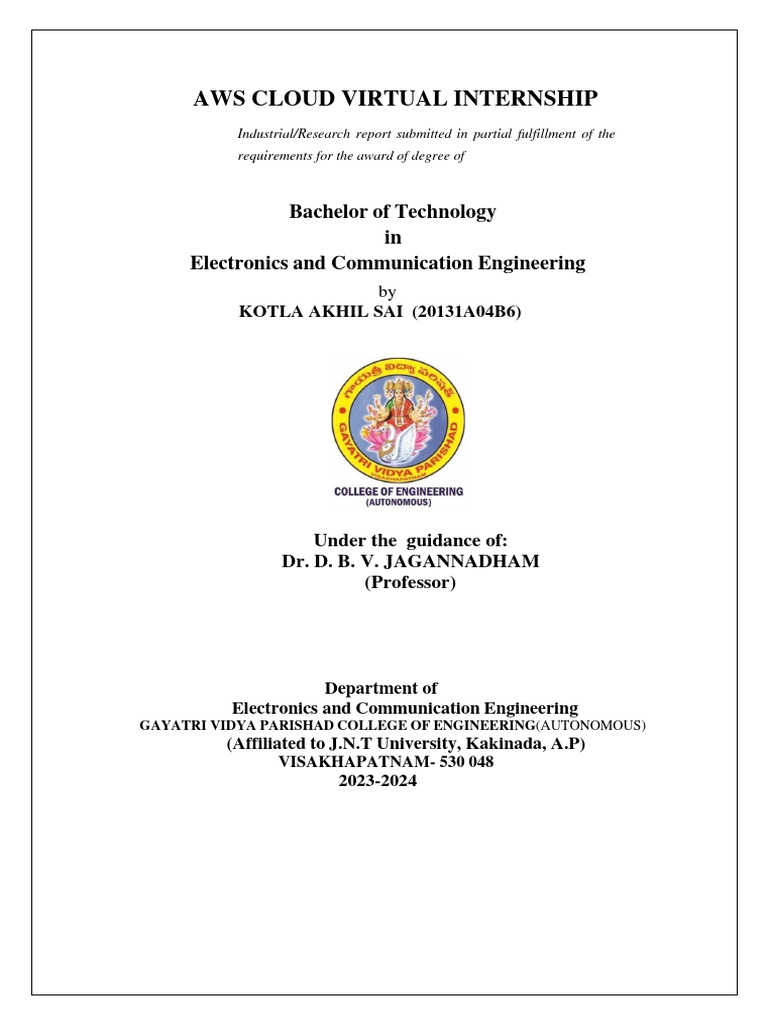 Intership1 Converted Akhil Pdf Cloud Computing Amazon Web Services