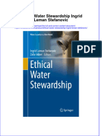 (Download PDF) Ethical Water Stewardship Ingrid Leman Stefanovic Online Ebook All Chapter PDF