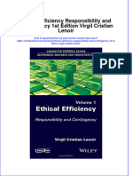 (Download PDF) Ethical Efficiency Responsibility and Contingency 1St Edition Virgil Cristian Lenoir Online Ebook All Chapter PDF