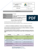 Circular No. 3 ENTREGA DE INFORMES Y ESCUELAS DE PADRES I PERIODO 2024