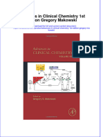 (Download PDF) Advances in Clinical Chemistry 1St Edition Gregory Makowski Online Ebook All Chapter PDF