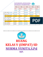 Jadwal Pelajaran Siswa Kelas 4 Tahun 2022-2023