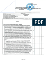 Fisa evaluare gradatii - invatamant gimnazial si liceal