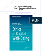 [Download pdf] Ethics Of Digital Well Being A Multidisciplinary Approach Christopher Burr online ebook all chapter pdf 
