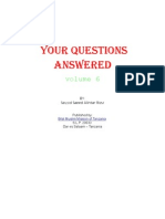 Sayyid Saeed Akhtar Rizvi - Your Questions Answered - Volume VI