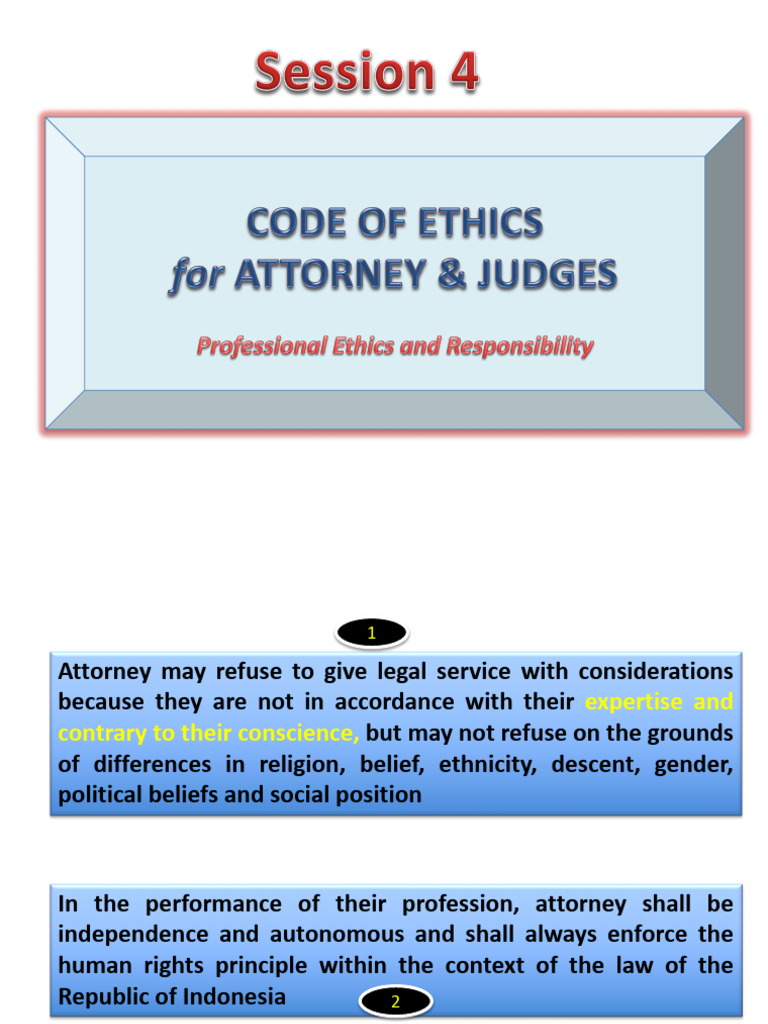 Attorney and Judge Ethical Guidelines | PDF | Lawyer | Judge