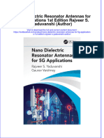 [Download pdf] Nano Dielectric Resonator Antennas For 5G Applications 1St Edition Rajveer S Yaduvanshi Author online ebook all chapter pdf 