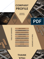 Brown Cream and Grey Modern Professional Company Profile Presentation