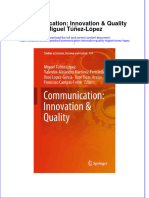 [Download pdf] Communication Innovation Quality Miguel Tunez Lopez online ebook all chapter pdf 