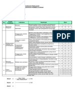 FORMAT PENILAIAN PELAKSANAAN PEMBELAJARAN