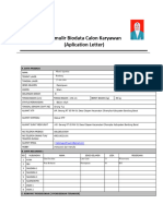 Formulir Biodata Calon Karyawan HERMINA