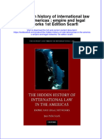 [Download pdf] The Hidden History Of International Law In The Americas Empire And Legal Networks 1St Edition Scarfi online ebook all chapter pdf 