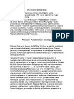 Informe de Pensamiento Bolivariano