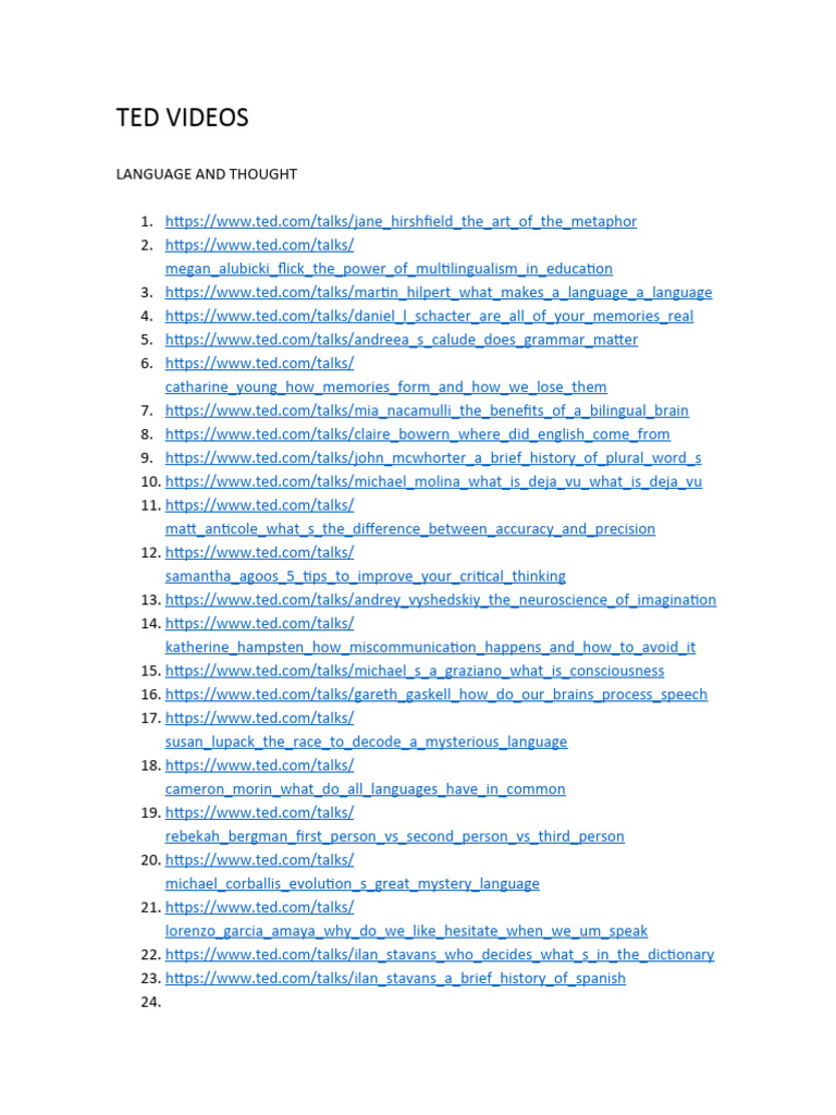 Ted Videos | PDF