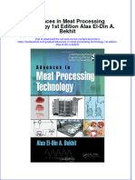 (Download PDF) Advances in Meat Processing Technology 1St Edition Alaa El Din A Bekhit Online Ebook All Chapter PDF