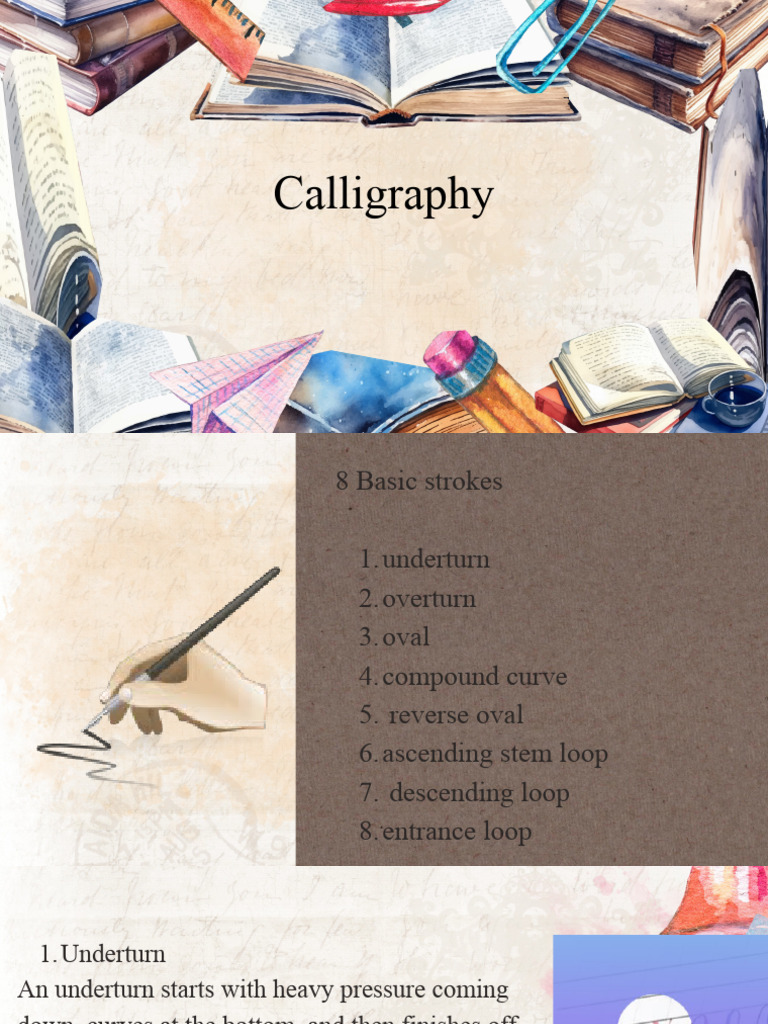 Essential Calligraphy Strokes Guide | PDF | Poetry | Narration