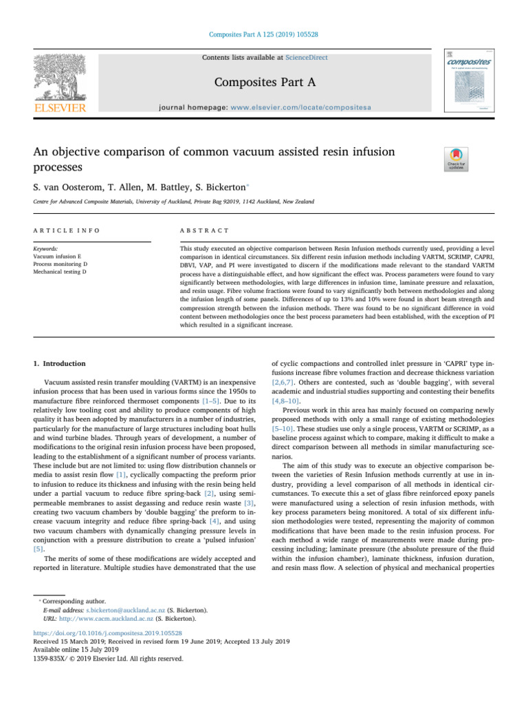Comparison of Resin Infusion Methods | PDF | Composite Material | Vacuum