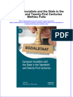 (Download PDF) European Socialists and The State in The Twentieth and Twenty First Centuries Mathieu Fulla Online Ebook All Chapter PDF