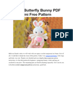 Crochet Butterfly Bunny PDF Amigurumi Free Pattern