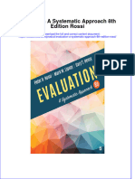 [Download pdf] Evaluation A Systematic Approach 8Th Edition Rossi online ebook all chapter pdf 