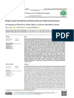Investigation of Wind Power Plants Effects On Electric Distribution System
