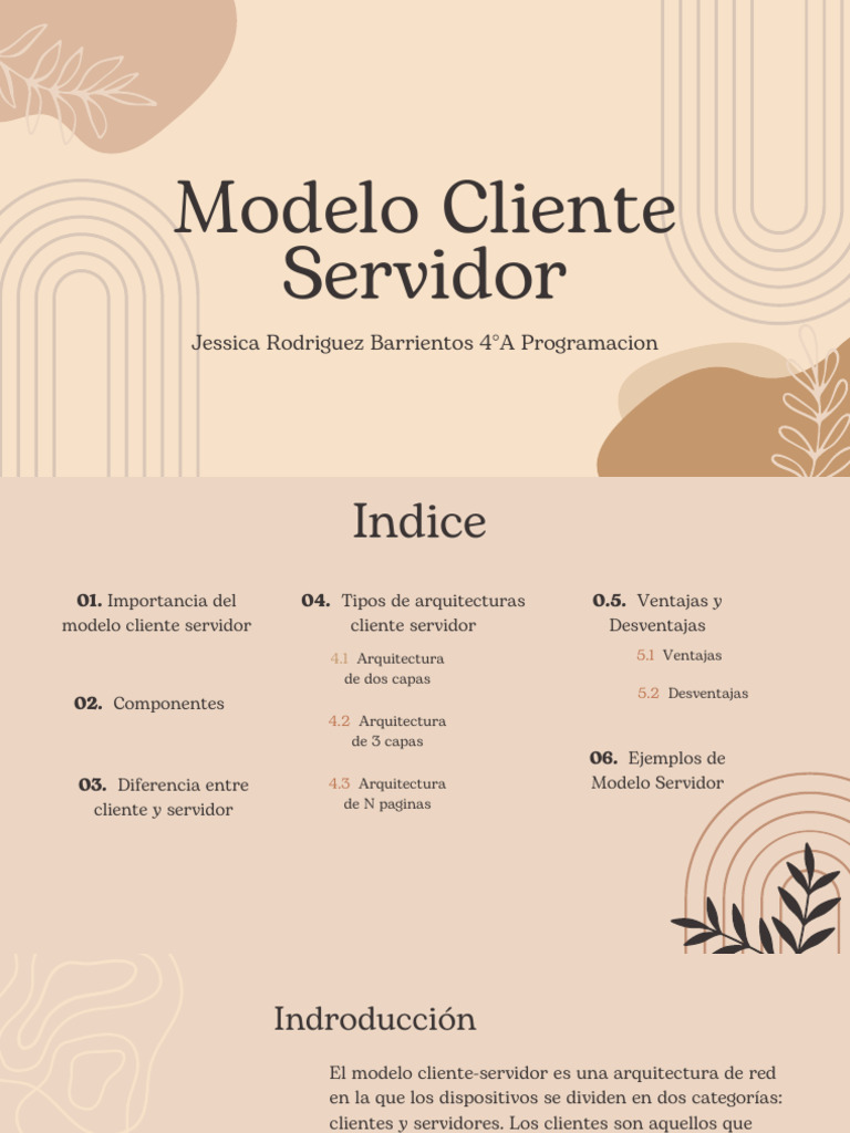 Modelo Cliente Servidor | PDF | Modelo cliente-servidor | Servidor ...