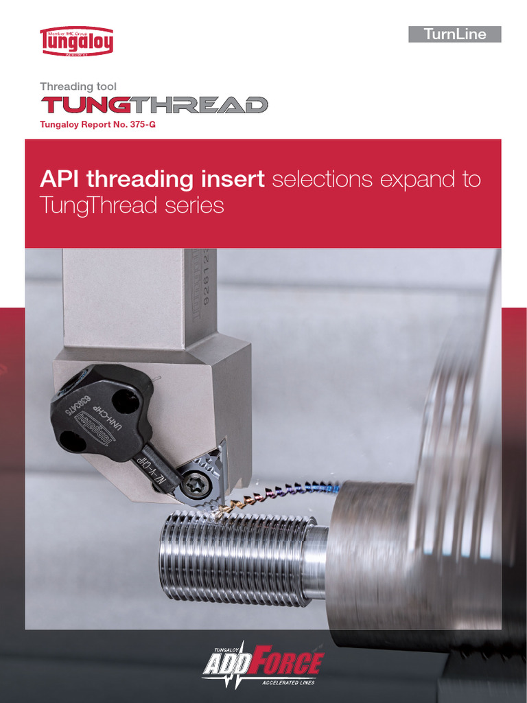TungThread Tool Selection Guide | PDF | Machining | Secondary Sector Of ...