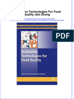 [Download pdf] Evaluation Technologies For Food Quality Jian Zhong online ebook all chapter pdf 