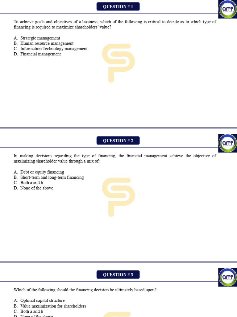 Chapter # 4 - Sources of Business Finance | PDF | Preferred Stock ...