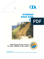 ORN 14 Hydrological Design Manual For Slope Stability