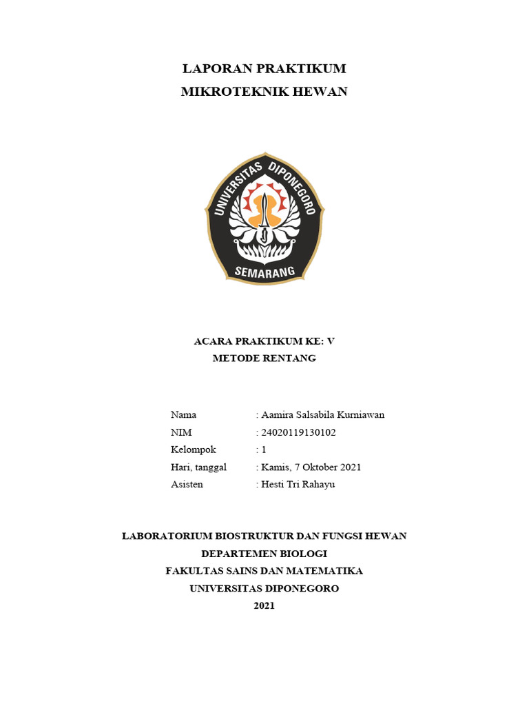 Laporan Praktikum Metode Rentang Jaringan | PDF | Sains & Matematika ...