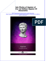 [Download pdf] Complete Works Of Appian Of Alexandria 1St Edition Appian Of Alexandria online ebook all chapter pdf 