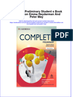 (Download PDF) Complete Preliminary Student S Book 2Nd Edition Emma Heyderman and Peter May Online Ebook All Chapter PDF