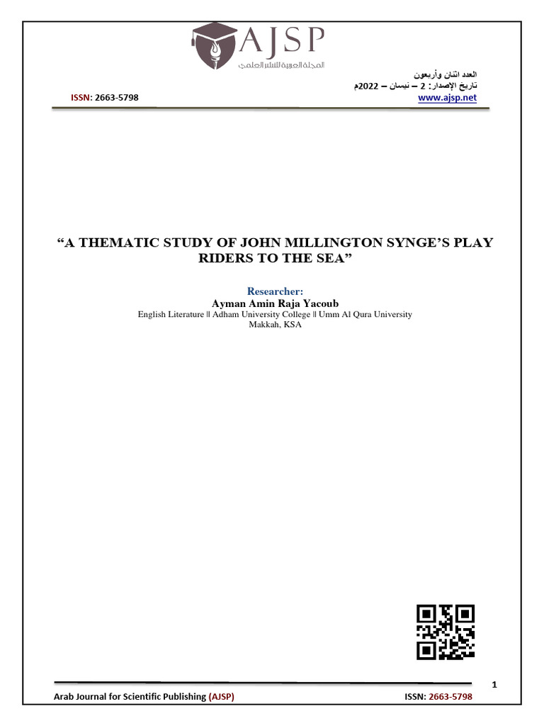 john millington synge riders to the sea