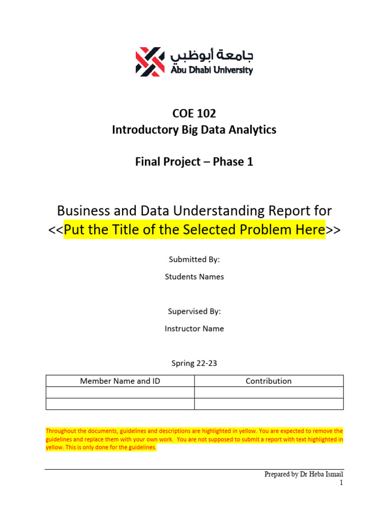 Big Data Analytics Project Report | PDF | Data | Analytics