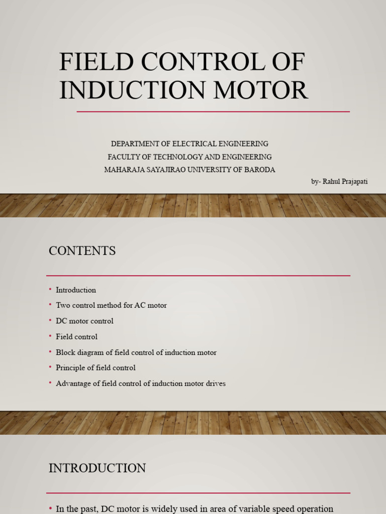 Field Control of Induction Motor | PDF | Electric Motor | Electricity