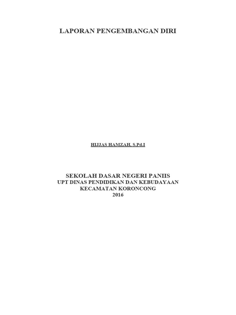 Pengembangan Diri Guru PAI SD | PDF