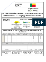 Plan de Protection Environnement Zone de Depot Lot 04