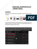 Creacion Del Portafolio Crea Tu Demo Reel