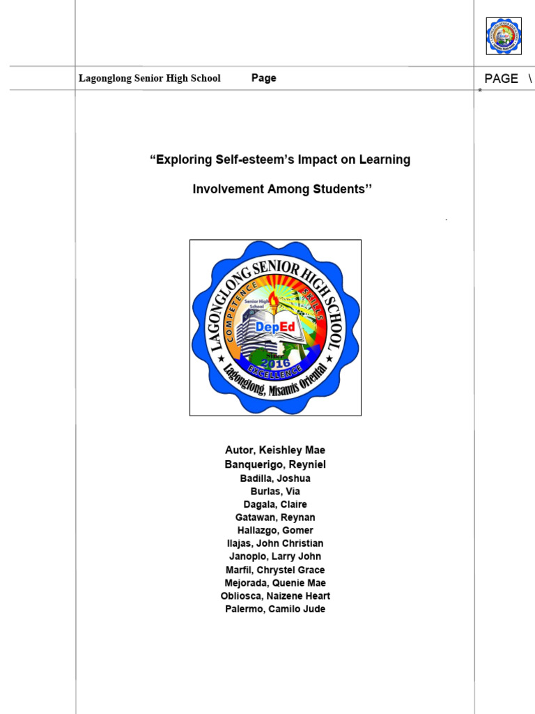 Self-Esteem's Role in Student Learning | PDF | Self Esteem | Motivational