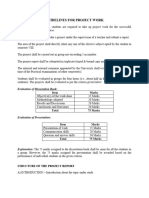 Guidelines For Project Work Sem Viii