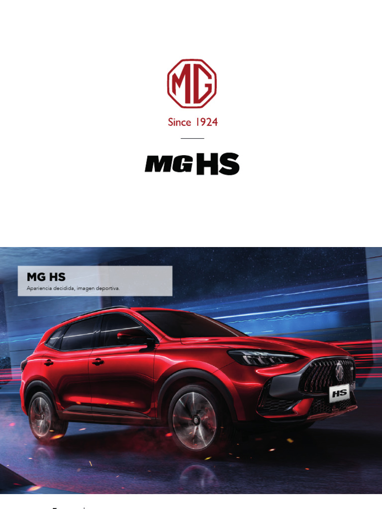 MG HS: Especificaciones y Lujo Automotriz | PDF | Sistema de freno ...