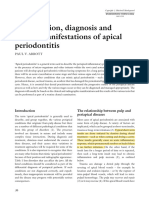 Apical Periodontitis Classification Diagnosis Clinical Manifestations