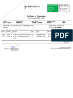 Surigao Del Norte State University: Certificate of Registration